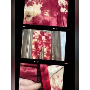 Hot Kiss Tie-Dye Leggings - Red, Pink and Cream #1923